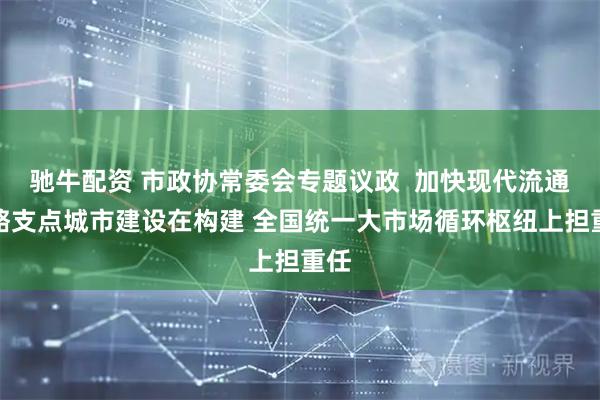 驰牛配资 市政协常委会专题议政  加快现代流通战略支点城市建设在构建 全国统一大市场循环枢纽上担重任